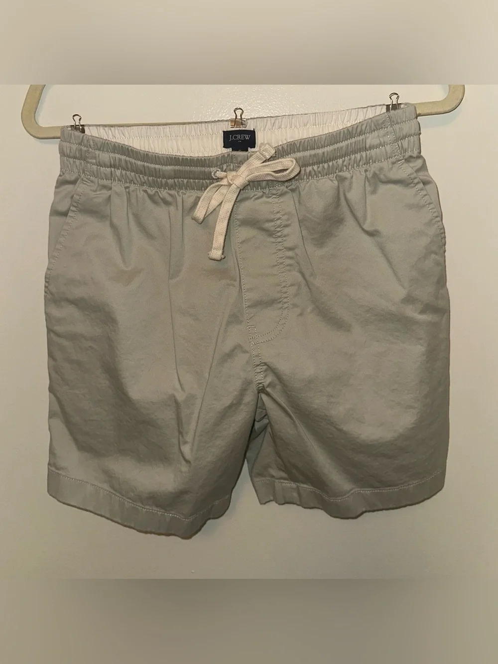 J. CREW Men's Tan Drawstring Chino Dock Shorts